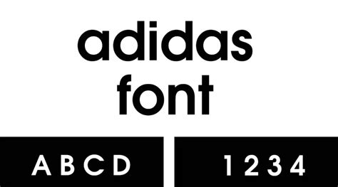 what is adidas font called